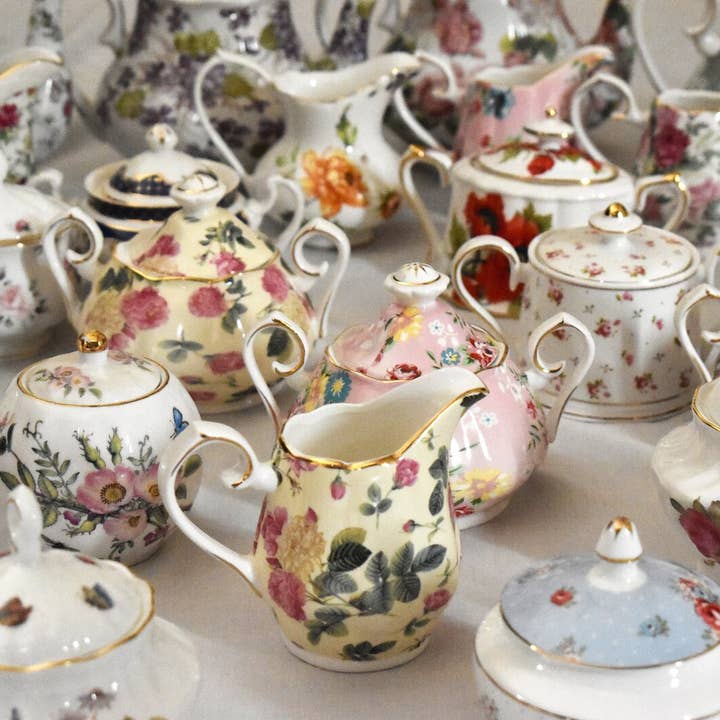 All Little Cute Things - Wholesale Coffee/Tea Cup - Mix and Match Sugar Bowl and Creamer Set