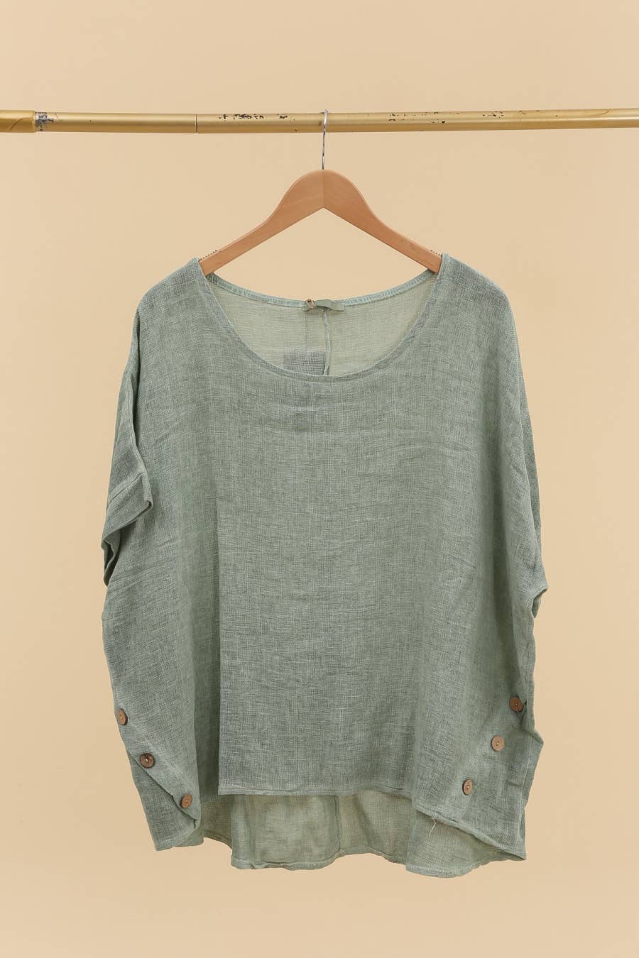 LÉA & LUC - Wholesale Tunic - Women's - Blouse in 50% linen and 50% cotton REF. 464920