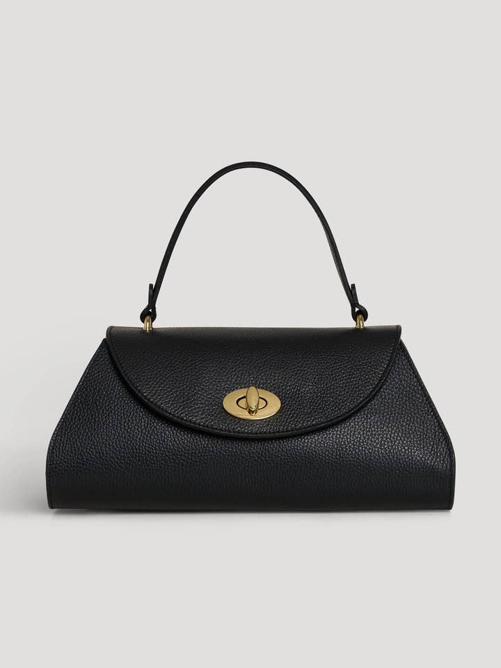 Borsa Florence in Pelle Togo Nera for wholesale by Prestige Milano