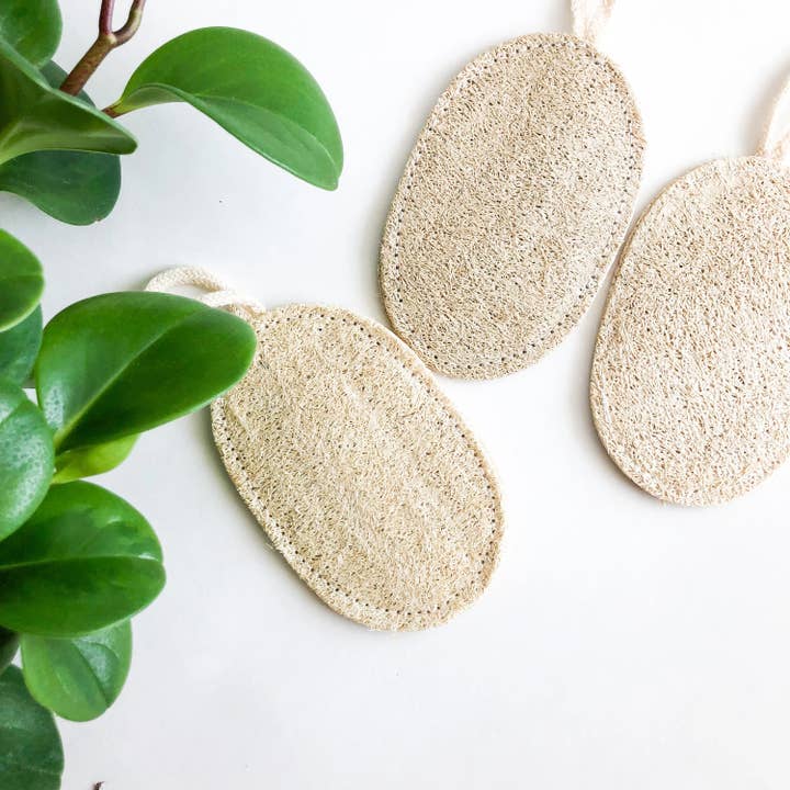Smile Boutiques - Wholesale Loofah - Loofah Sponge - Natural Biodegradable Plastic free - 3 Pack