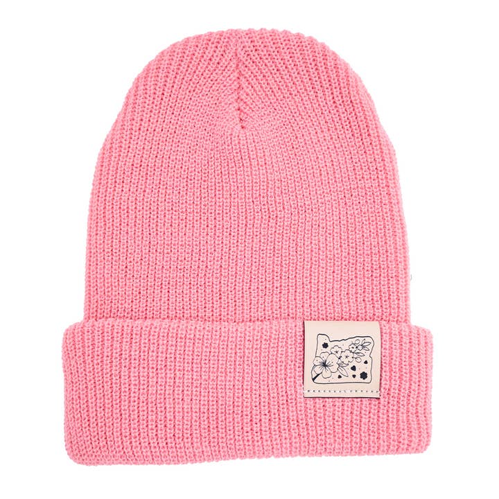 Cherry Blossom Beanie for wholesale by Patchmarks