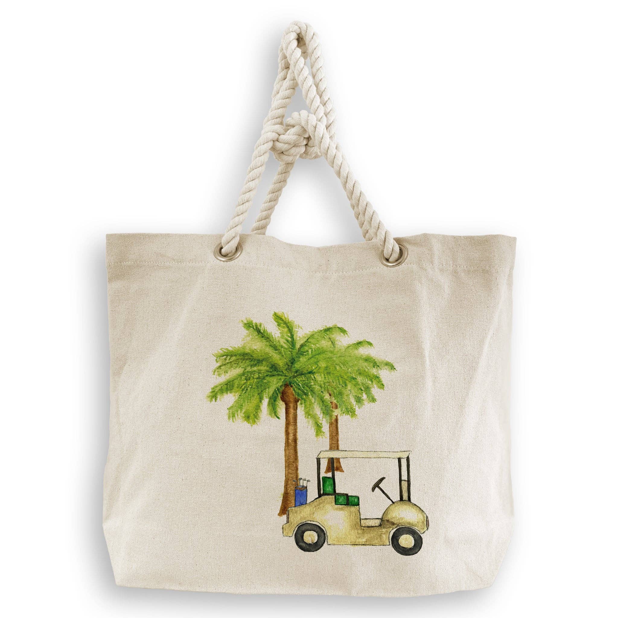 French Graffiti - Wholesale Tea Towel - Golf Cart with Palm Trees6