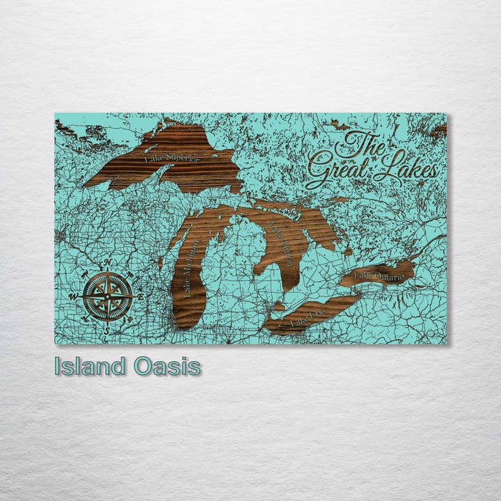 Fire & Pine - Wholesale Map - Great Lakes Street Map