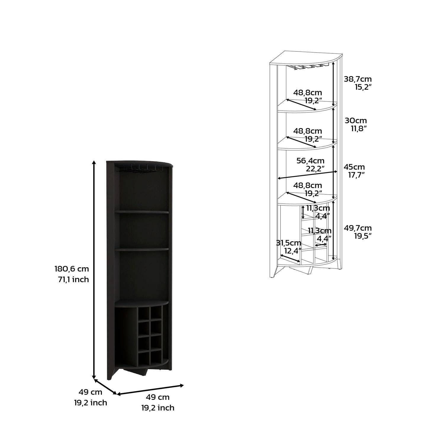 Depot E-Shop – wholesale Cabinet – Giza Corner Bar Cabinet6