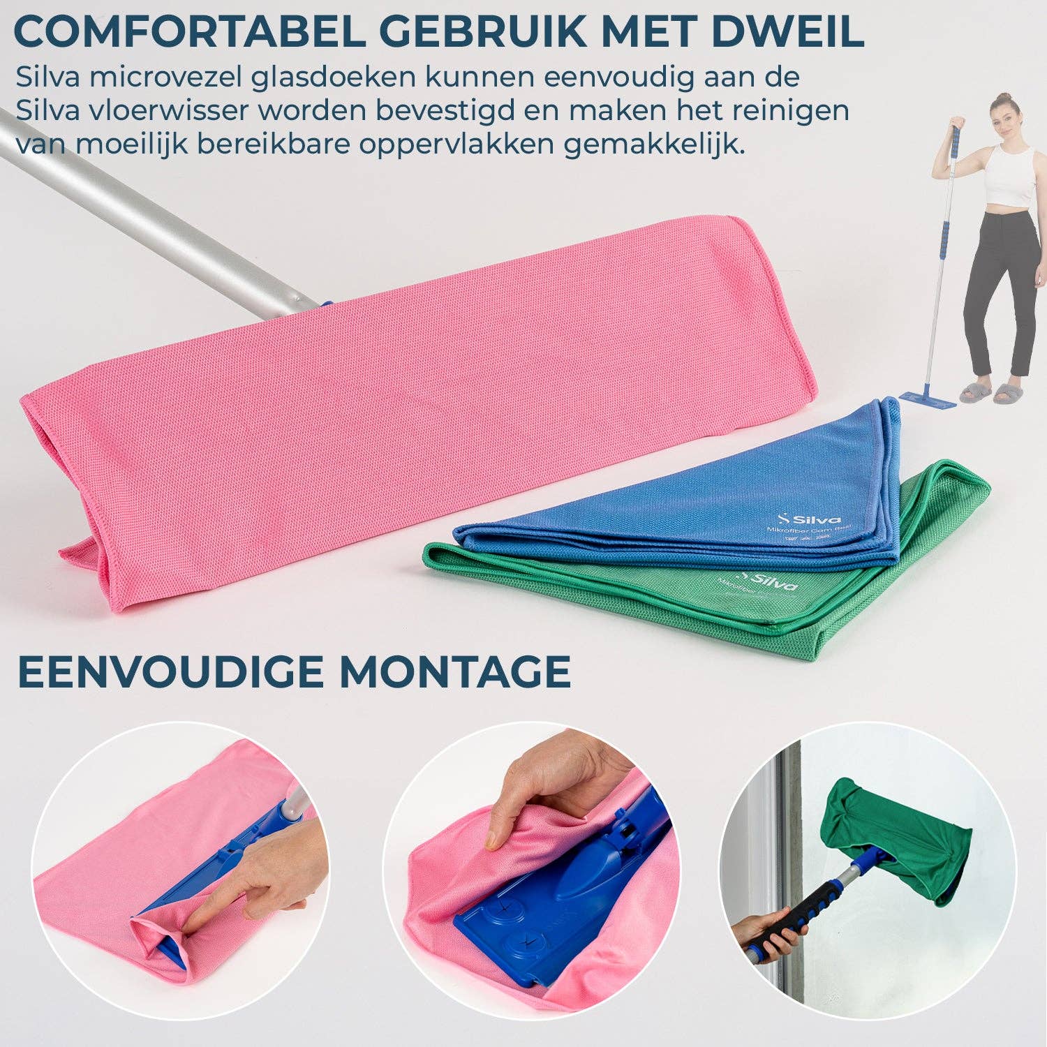 Mevsim Store - Wholesale Dishcloth - Silva Microfiber Window Cloth - Green8