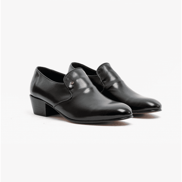 Club Cubano - Wholesale Oxford Shoes - Men's - Club Cubano BILBAO Mens Soft Leather Plain Cuban Heel Shoes Black6