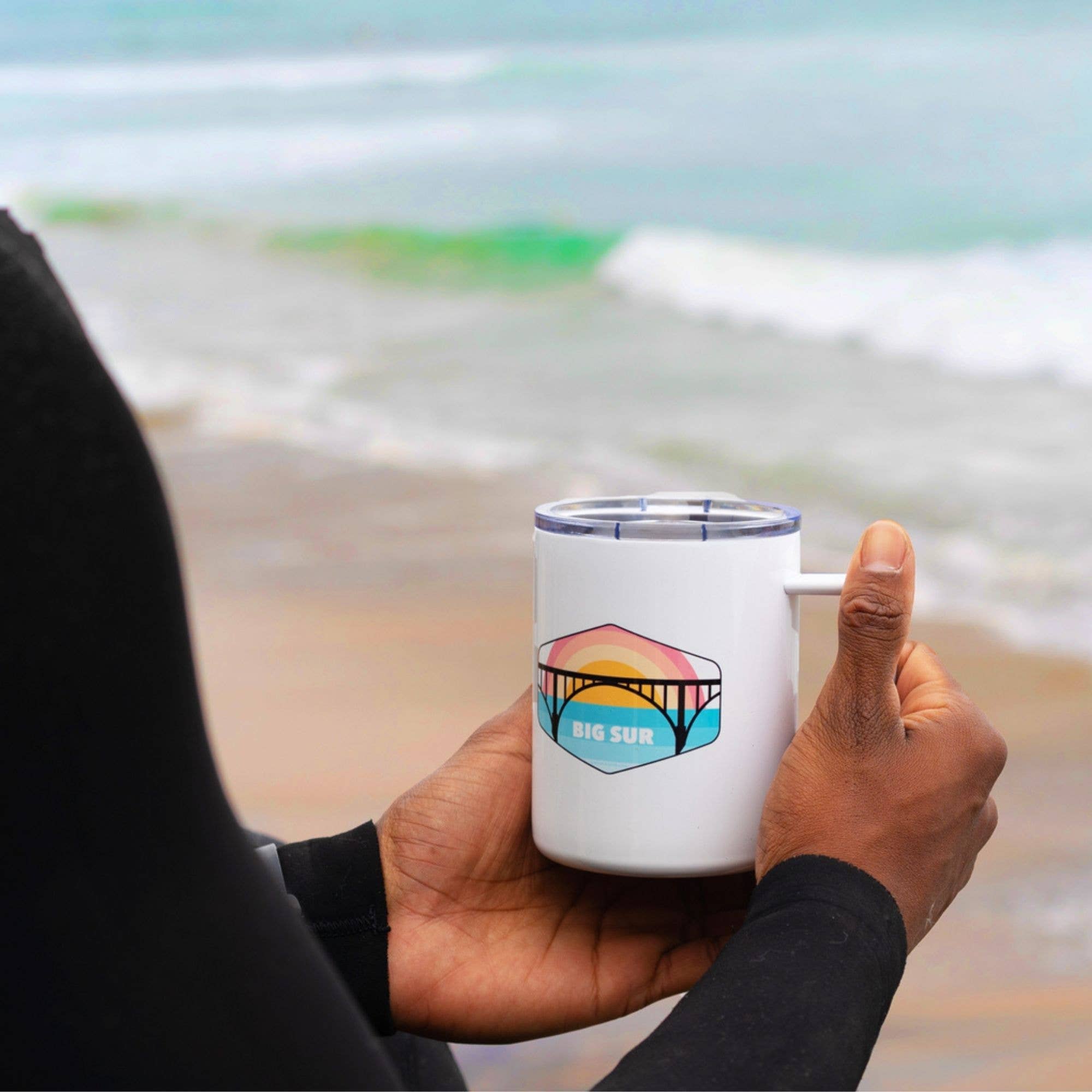 Human Nature Designs - Wholesale Insulated Mug/Tumbler - Big Sur Mug - Insulated Camping Mug, 12 oz