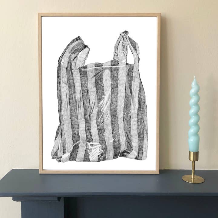 Carrier Bag Iii Print for wholesale by Ros Shiers