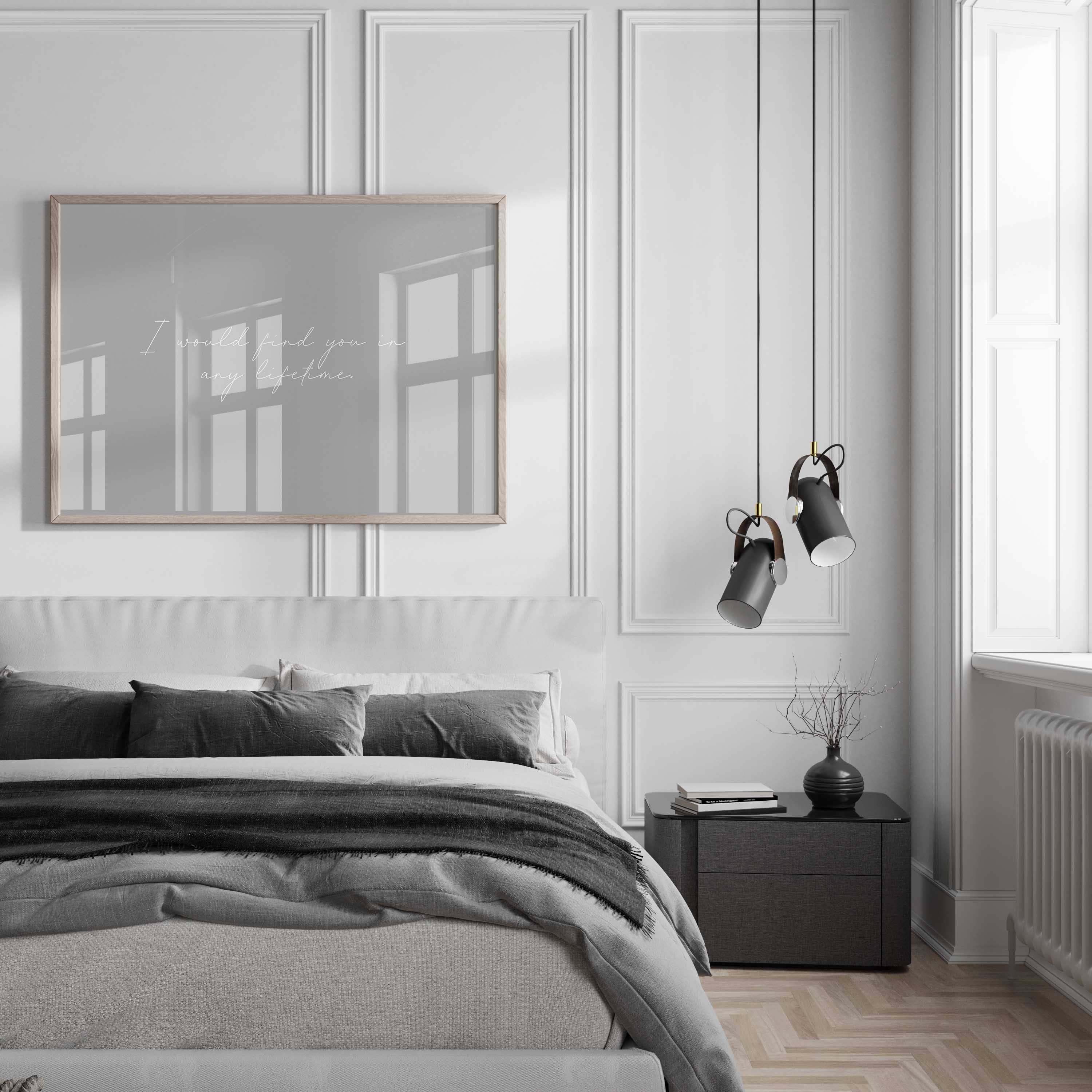 D'LUXE PRINTS - Wholesale Art Print - I Would Find You In Any Lifetime – Script Typography Print4