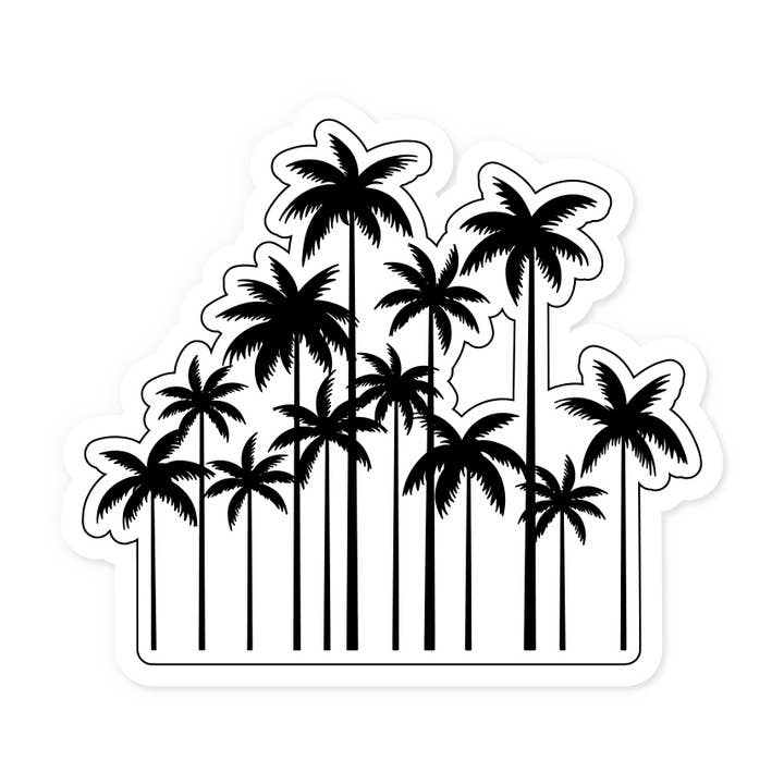Palm Trees Sticker for wholesale by The Retail Supply