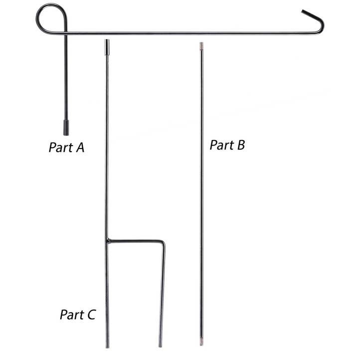 Dicksons - Vendita all'ingrosso Aste per bandiera - Bastone da giardino in 3 pezzi1