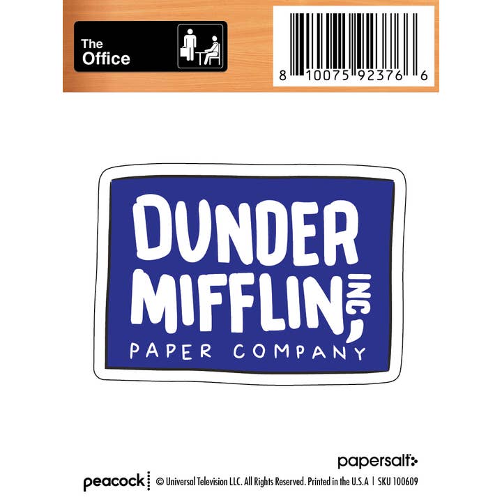 Autocollant The Office : Dunder Mifflin Paper Company pour la vente par Papersalt
