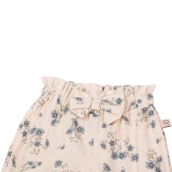 Kitty Pants With Bow - Blue Floral for wholesale on Faire2