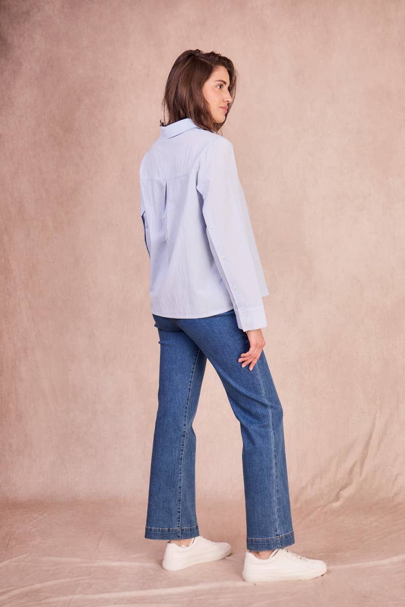 Calie Paris – Camisa com botões no colarinho – Mulher por atacado – Camisa ARIANNE – Clássica com sofisticação sutil13