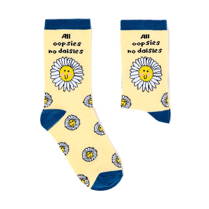 Ladies All Oopsies No Daisies Socks for wholesale by Urban Eccentric