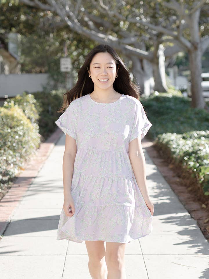 Lily Gray – Engroshandel Kjole - Dame – AD0214A - LAVENDEL - REGELMÆSSIG STØRRELSE15