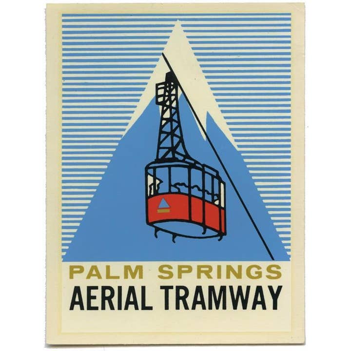 Stampa d'arte CA-1674 Funivia Aerea di Palm Springs per la vendita all'ingrosso da parte di Found Image Press