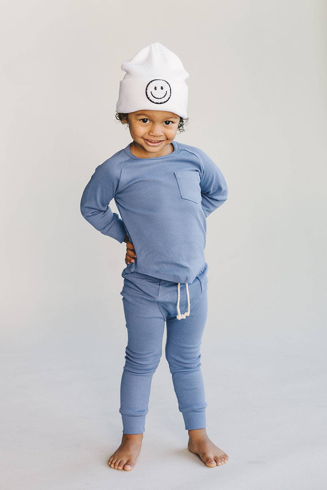 Lucky Panda Kids - Venta al por mayor Conjuntos de ropa cómoda - Niños - Conjunto de descanso | Azul océano5