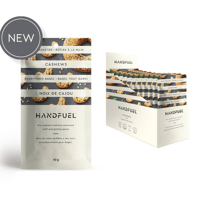 Everything Bagel Cashews 40g X 12 for wholesale by HANDFUEL