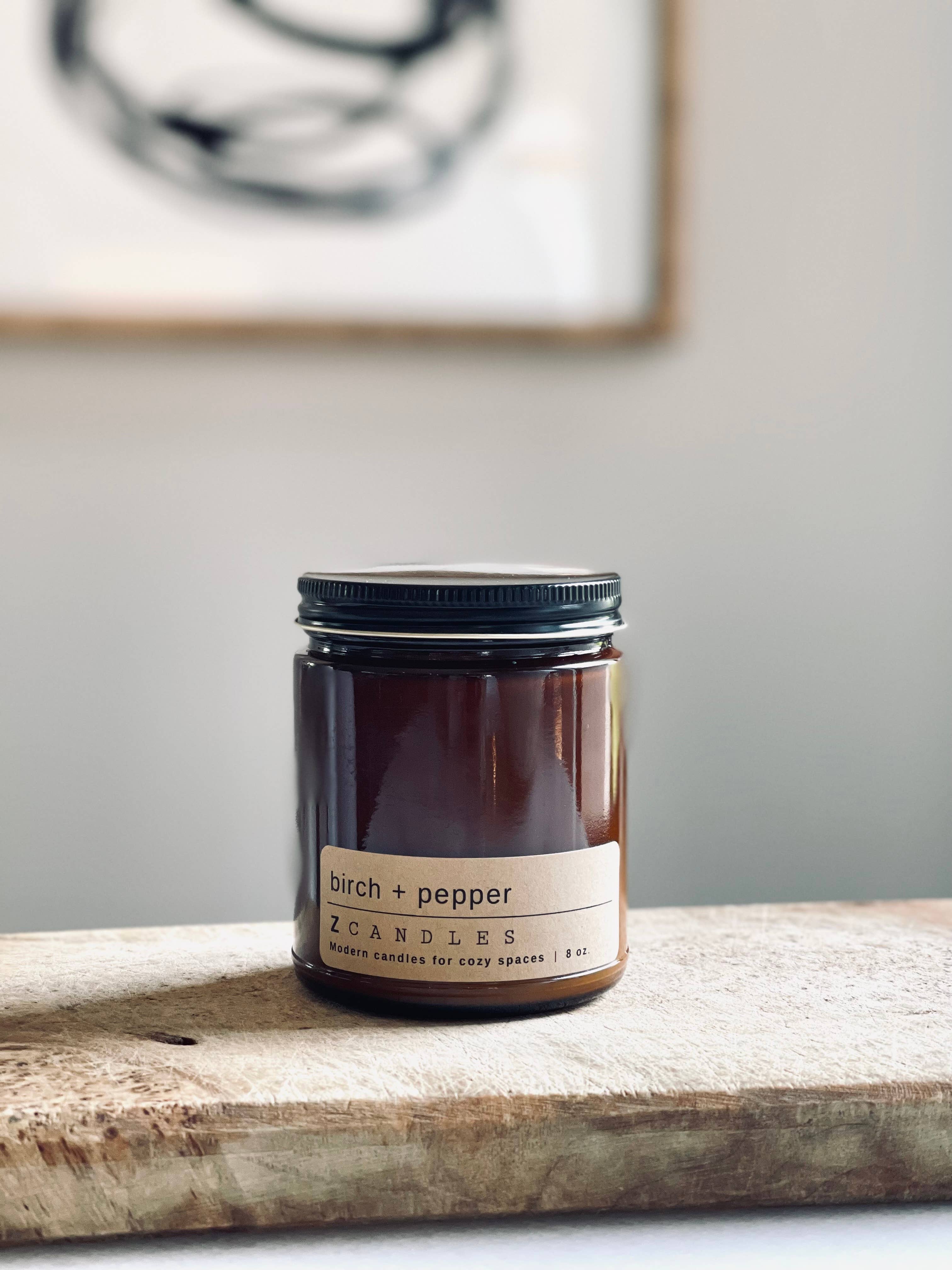 Z Candles - Wholesale Jar/Filled Candle - Birch + Pepper