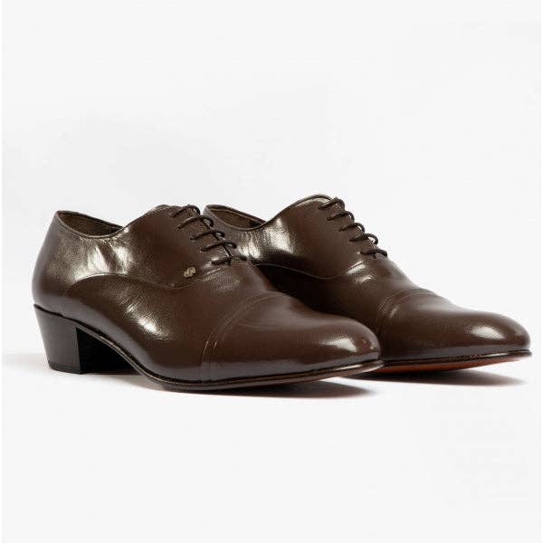 Club Cubano – wholesale Oxford shoes – Men′s – Club Cubano CORDOBA Mens Soft Leather Lace-Up Cuban Heel Oxford Shoes Dark Brown