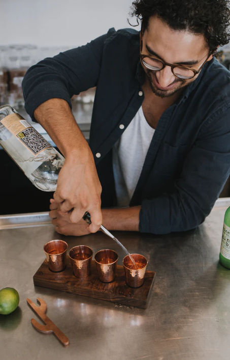 Sertodo Copper - Wholesale Shot Glass - Copper Flight Board2