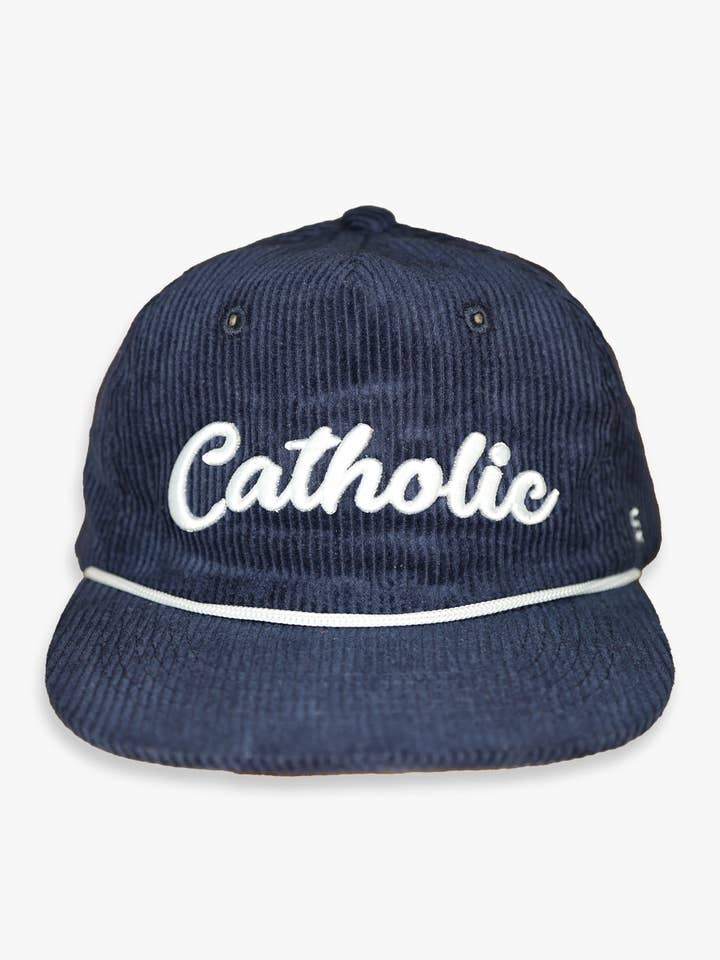 Catholic Retro Corduroy Hat for wholesale by Sock Religious