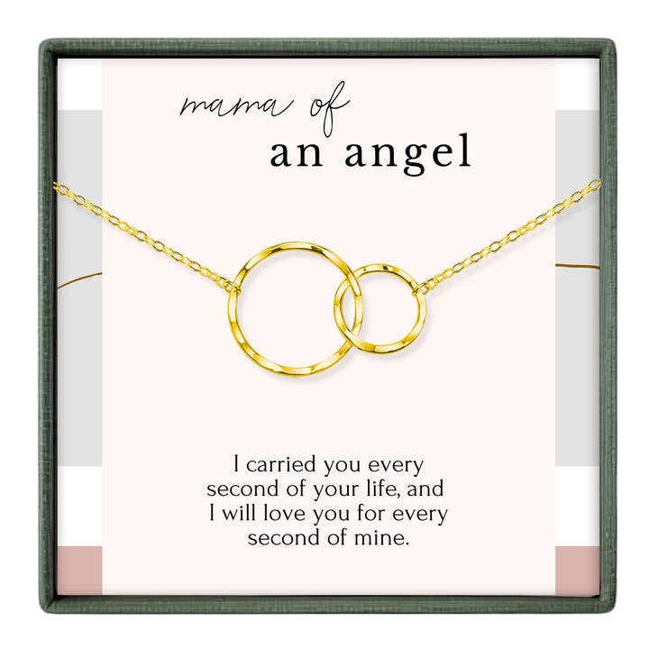 Miscarriage Sympathy Gift for Her - Gold or Silver Necklace for wholesale by hope love shine