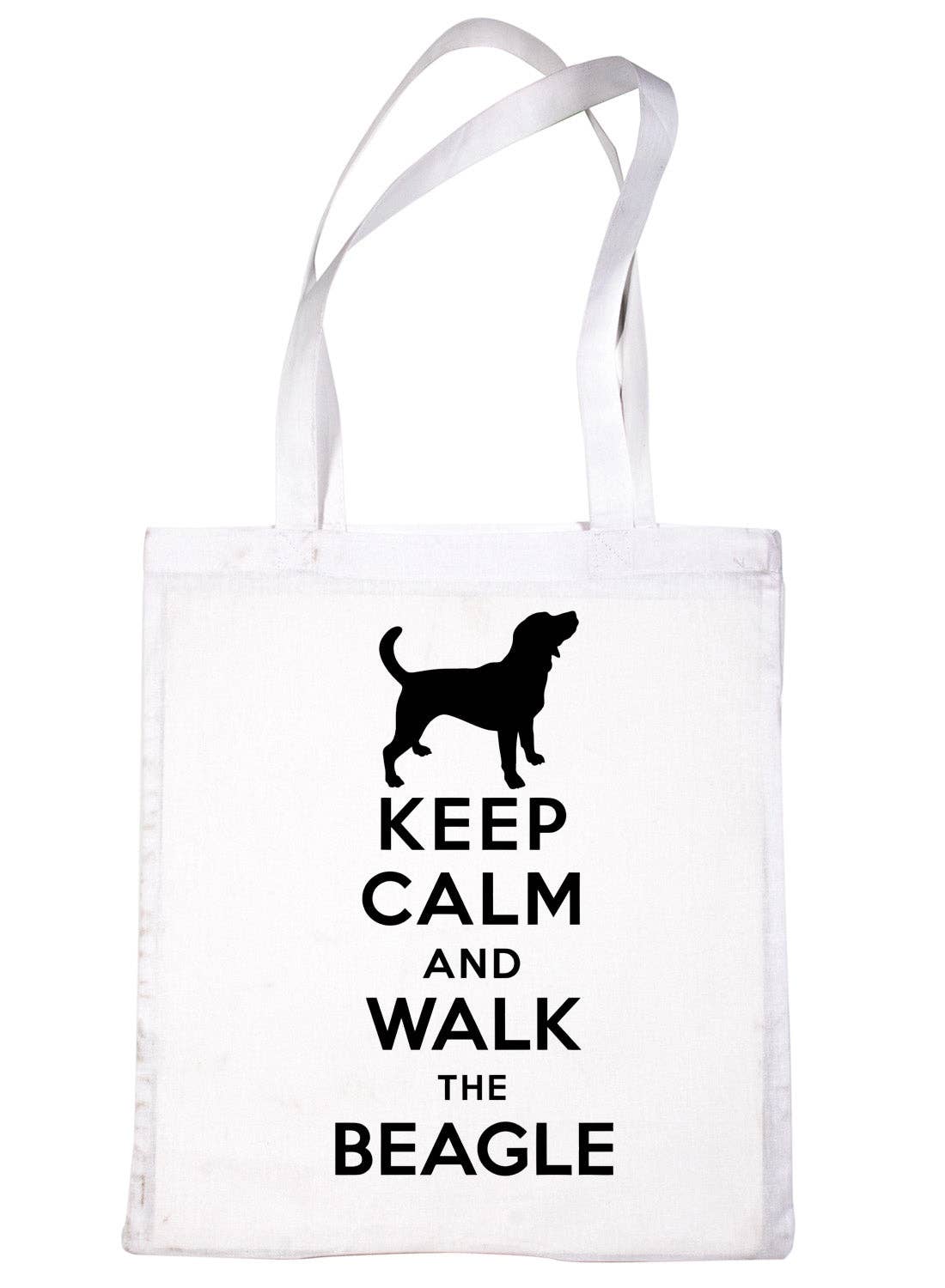 Print4U - Vente Tote bag – femme - Sac fourre-tout amusant Keep Calm & Walk Beagle Dog Lovers pour toute la vie1