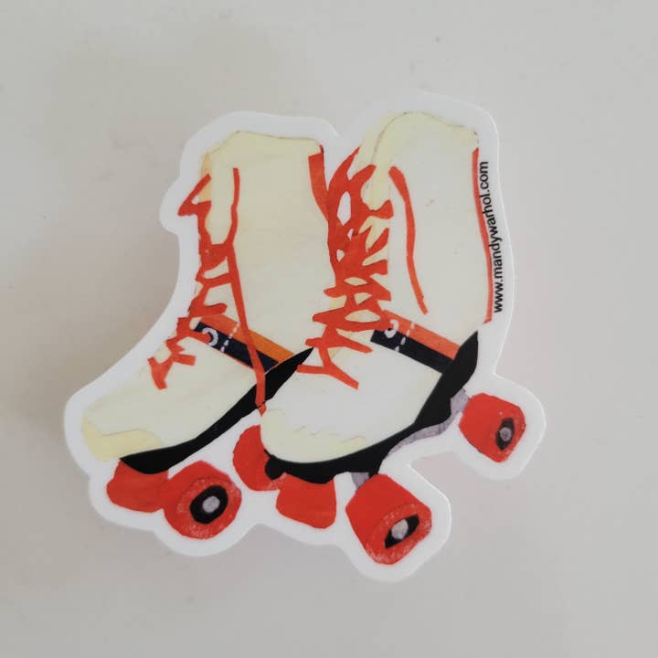 Mandy Warhol Fine Art - Wholesale Sticker - Roller Skates Vinyl Sticker1