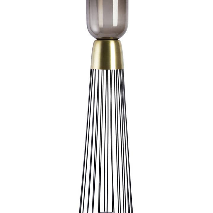 Malibu 225 golvljusstake svart/guld för wholesale av Kayoom Teppiche