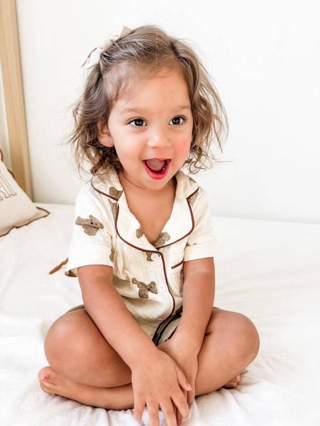 ntrl co. - Wholesale Sleepwear Set - Kids - Teddy Bear 2.0 Short Pajamas2