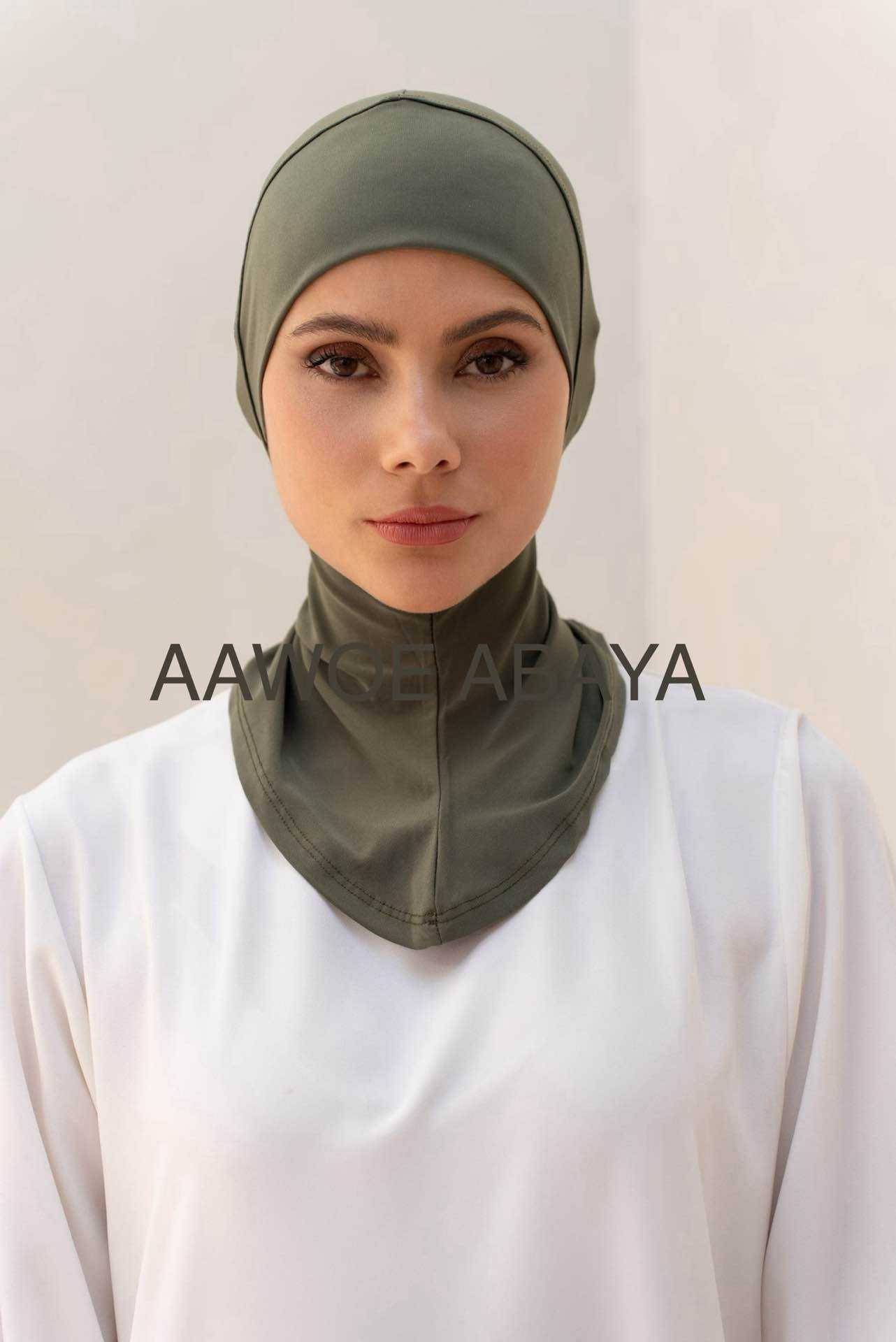 Aawoe Abaya – wholesale Hijab - Dam – Elegant hijabmössa med kaffekant - 228839