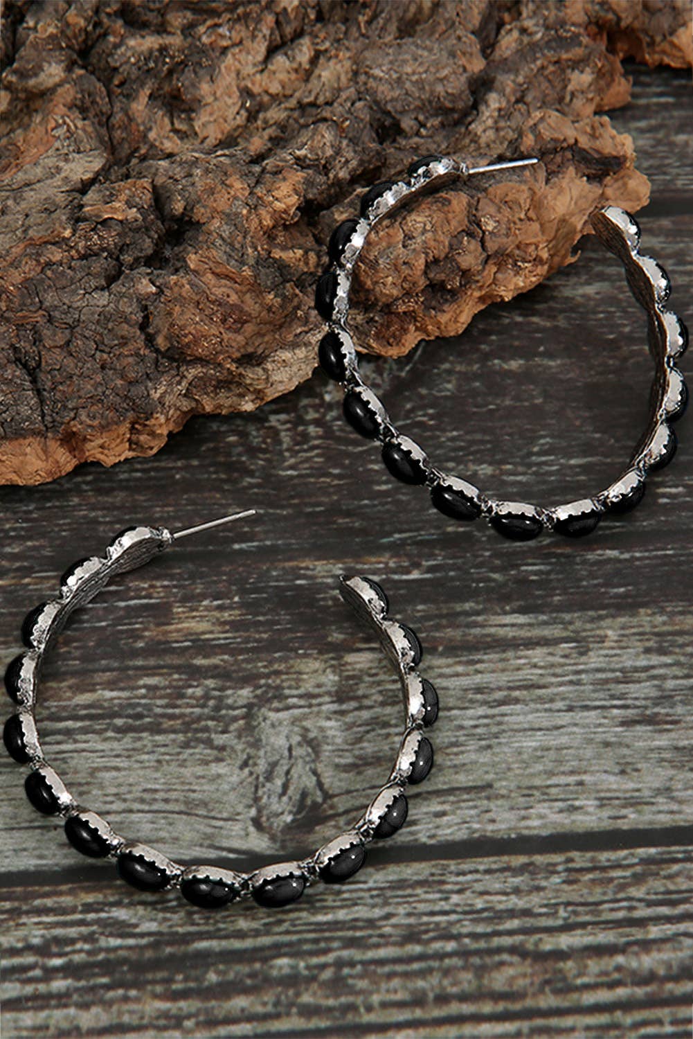 Lovesoft - Wholesale Dangle Earrings - Gem Inlay Retro C-shape Earrings17