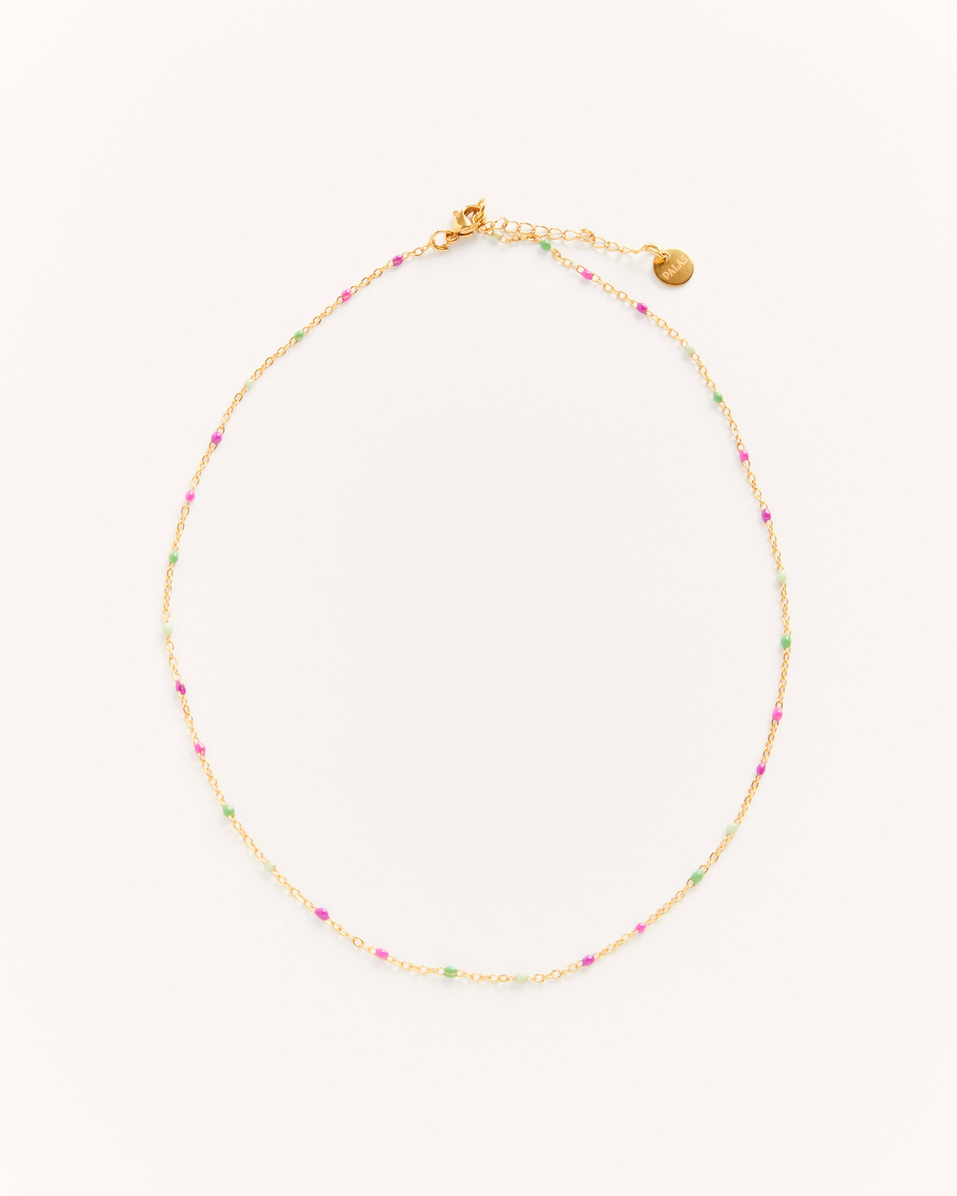 Palas - Wholesale Choker/Collar - Castelo Cassis - discreet beaded chain choker0