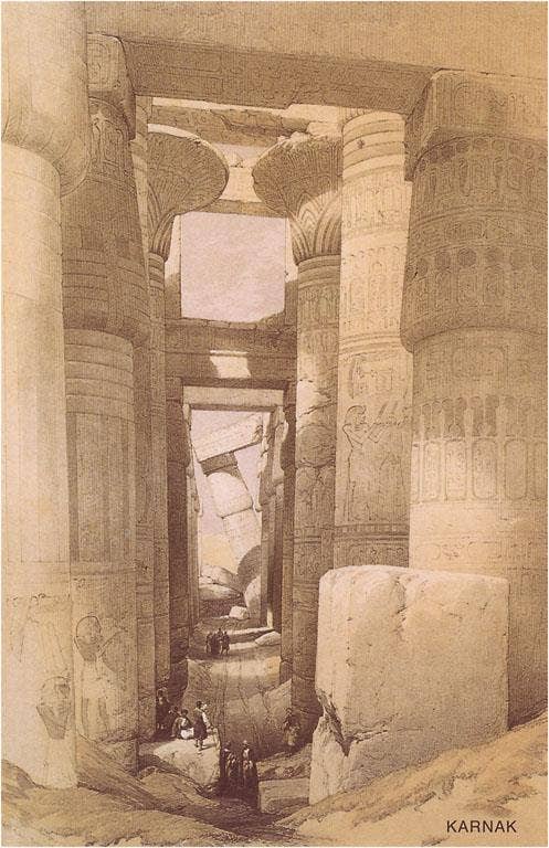 Found Image Press – Adesivo por atacado – Autocolante EG-88 Templo de Karnak em Luxor, Egito0