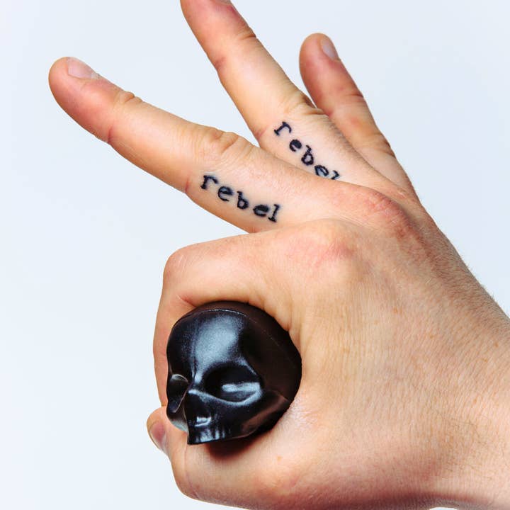 Black Skull Lip Balm 100% Natural for wholesale on Faire