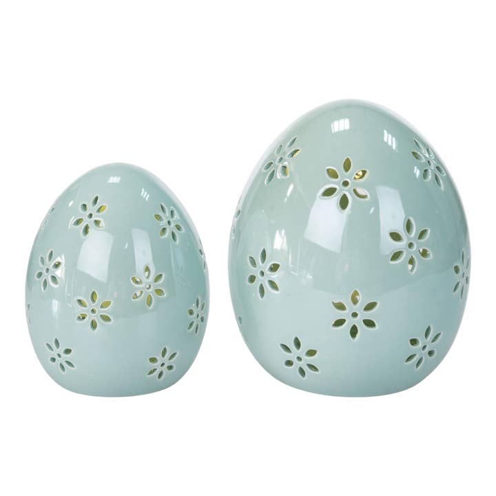 Transpac - Wholesale Decorative Tabletop Object - SALE Transpac Dol Light Up Easter Egg S/2 Easter Home Décor