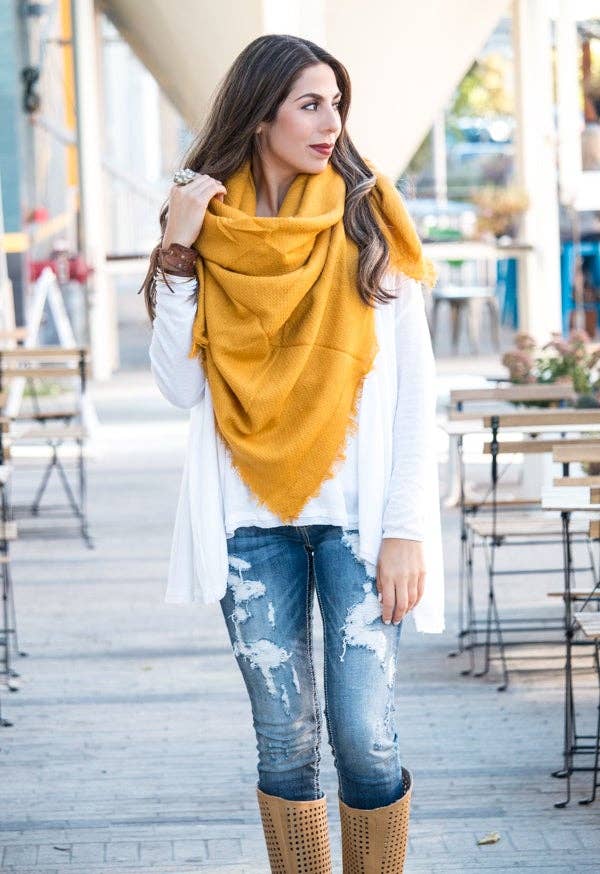 Wholesale Cashmere Blend Blanket Scarf for your store Faire