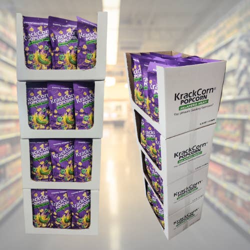 KrackCorn - Wholesale Popcorn - KrackCorn Popcorn 8.5oz Jalapeno Heat - 12ct Display Case