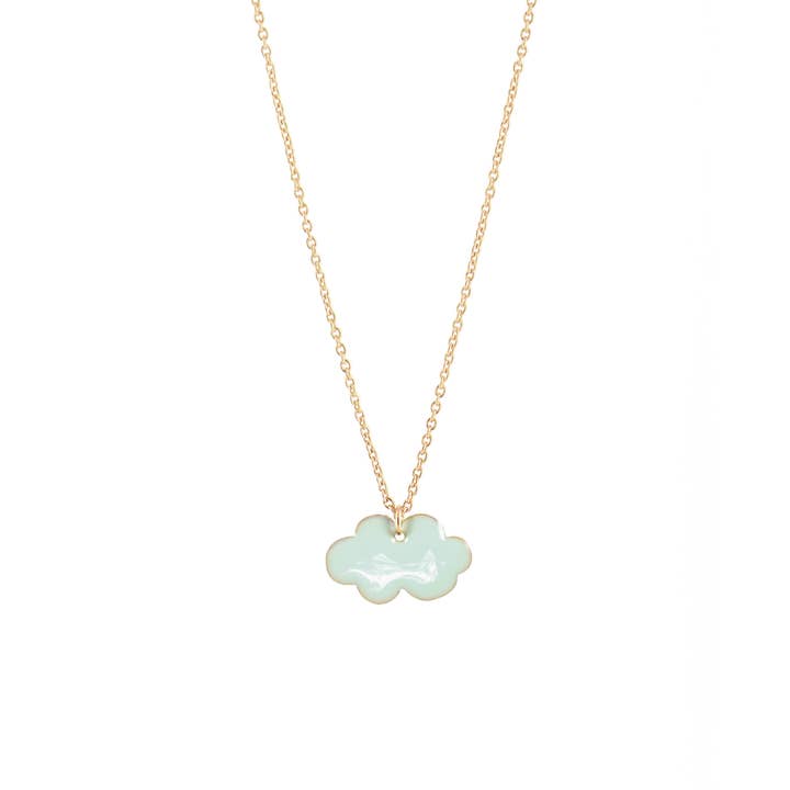 STANLEY cloud necklace (lagoon blue) for wholesale by Titlee