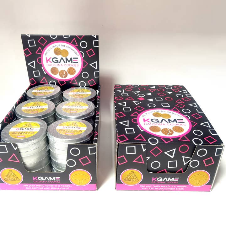 Showcase - Wholesale Cookie - KGAME Dalgona Cookies Mega Triangle & Umbrella Season 2 PDQ3