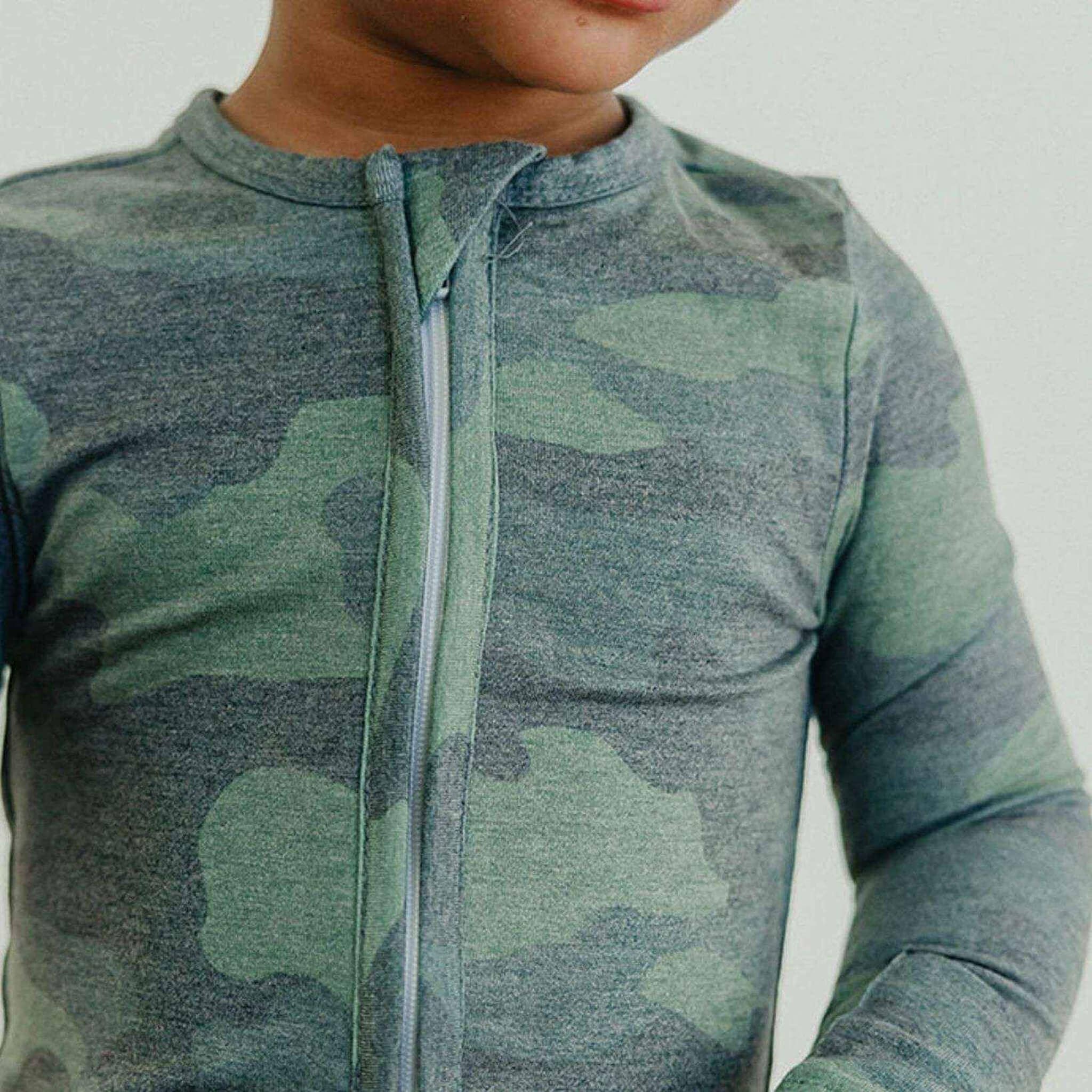 Copper Pearl - Wholesale Sleepsuit - Baby - Zip-Up Footie Pajama - Hunter2