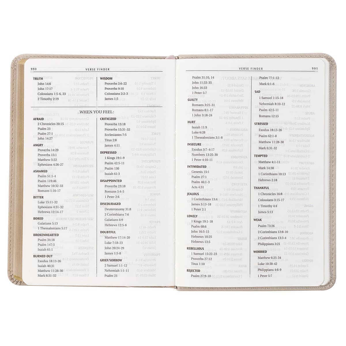 Christian Art Gifts - Wholesale Religion - KJV Bible Compact Faux Leather, Taupe6