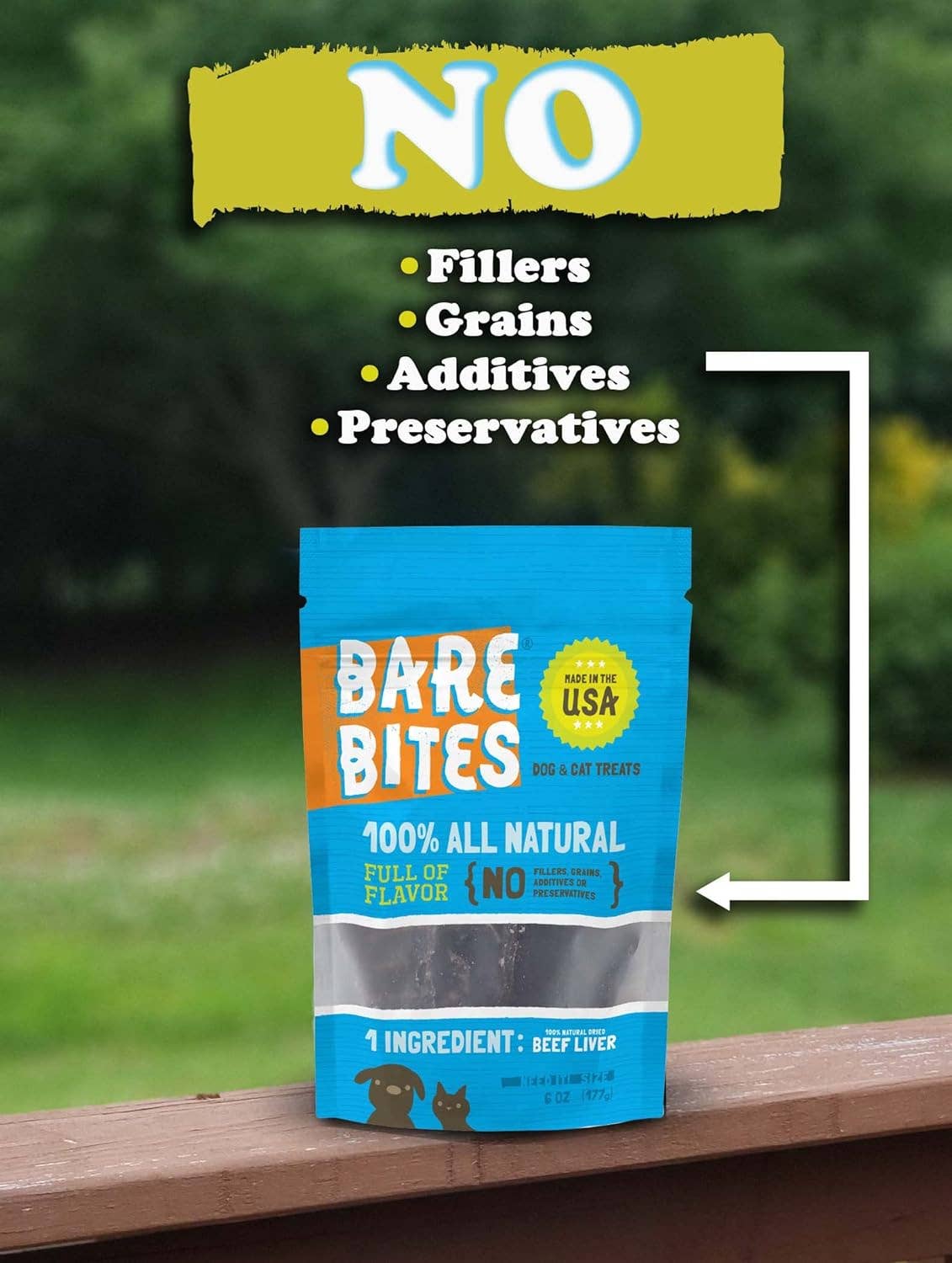 Mr. Peanut's - Wholesale Pet treats – Dog - Bare Bites 100% All Natural Dehydrated Beef Liver Dog and Cat Treats, 1LB - Made in USA5