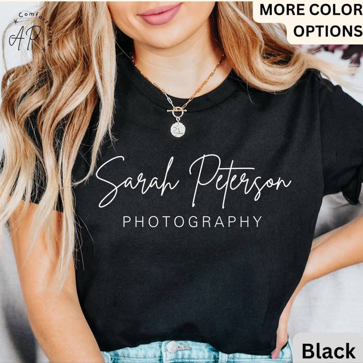 Personalized Photography Shirt, Custom Photography Business T-Shirt, Gift For Photographer, Camera Professional
for wholesale by APComfortPrints