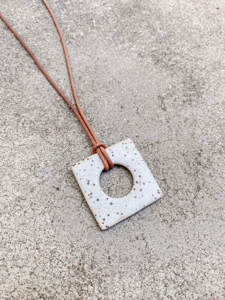 Pluto Square Necklace for wholesale by Fanny Penny