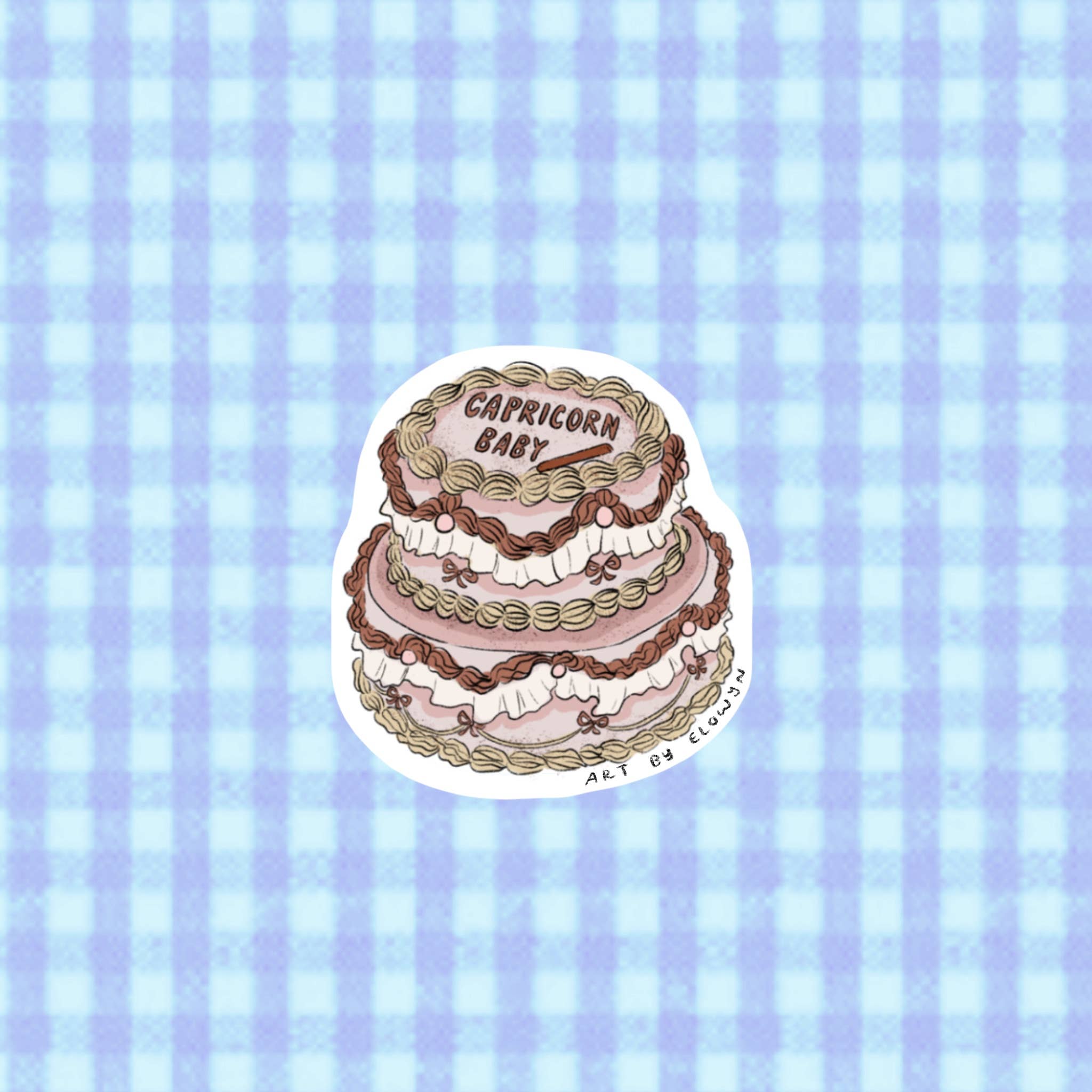 Art By Elowyn - Wholesale Sticker - Zodiac Cake Stickers - Individual Stickers 0