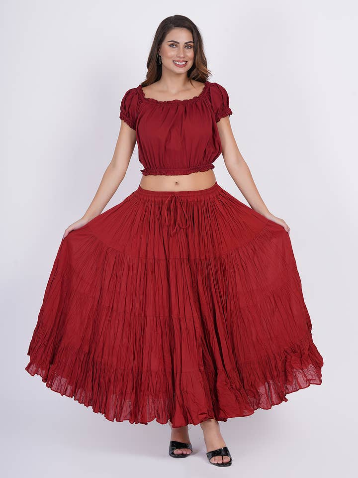 Wevez - Wholesale Skirt - Women's - American Tribal Style 25 Yards Cotton Renaissance skirt27