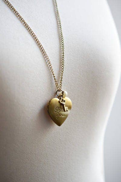 MadamLili – Engroshandel Halskæde med vedhæng – Personlig hjerte Foto Medallion nøgle vedhæng9